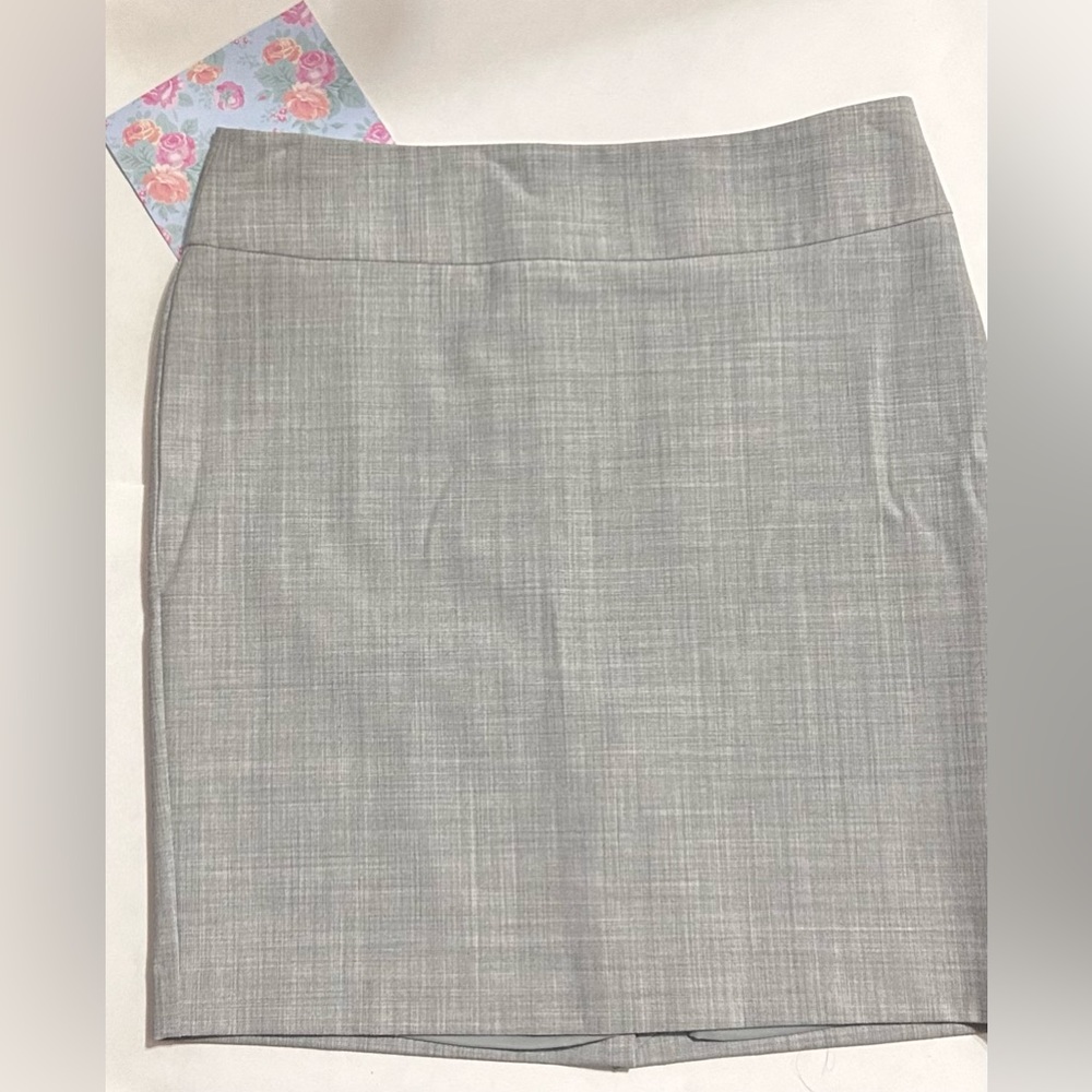 grey skirt with slit on back, express design studio, size 10